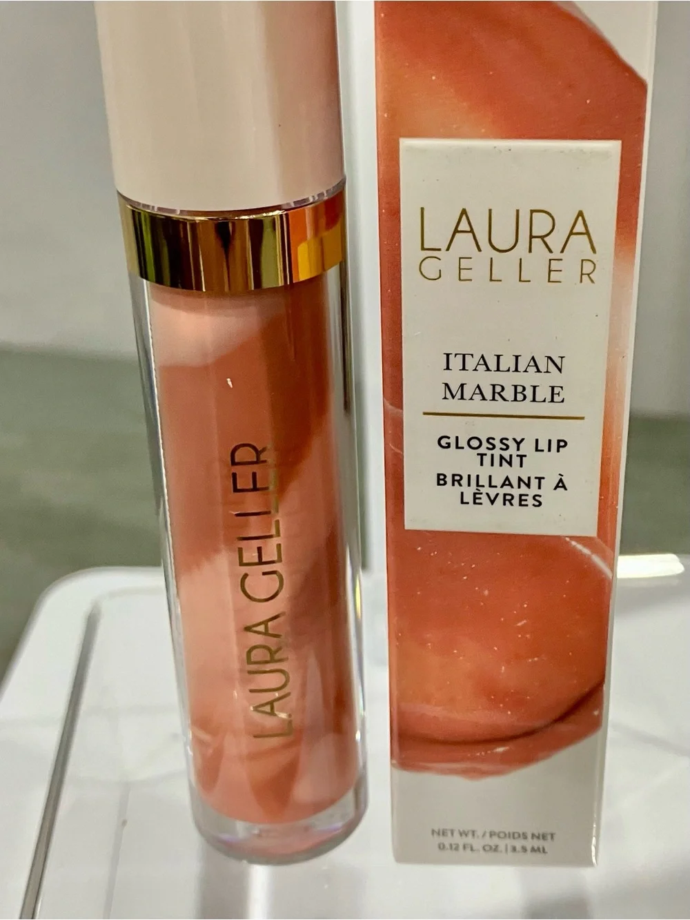 Laura Geller Italian Marble Glossy Lip Tint - Brunch Mimosa (Peachy Coral)